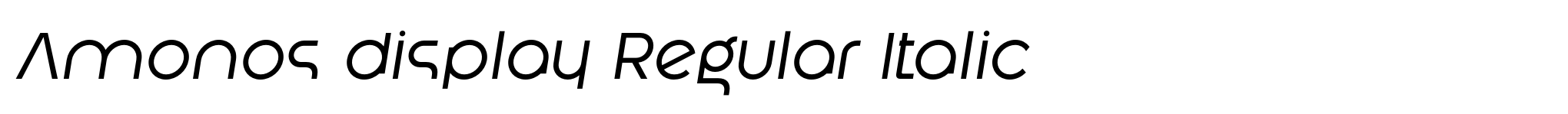 Amonos display Regular Italic image